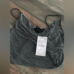 New with tags Zara rhinestone sparkly tank top